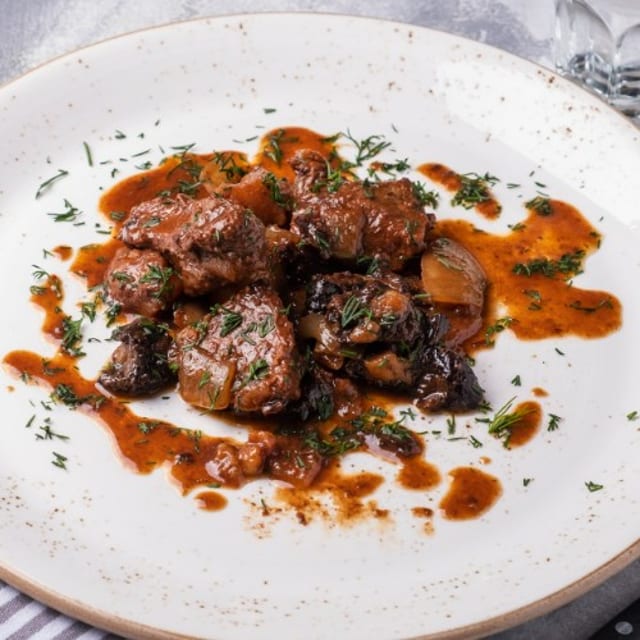 Black Pepper Beef.